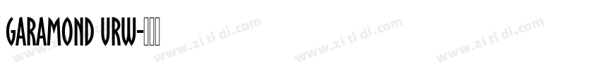 Garamond URW字体转换